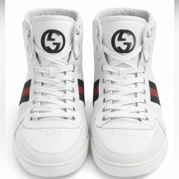 White High-Top Boots – Designer-Inspired Style – Size 9.5 - Picture 2 of 6